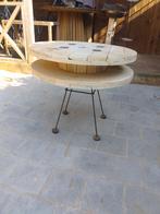 Tafeltje, Huis en Inrichting, Tafels | Bijzettafels, Gebruikt, Rond, 75 cm of meer, Hout