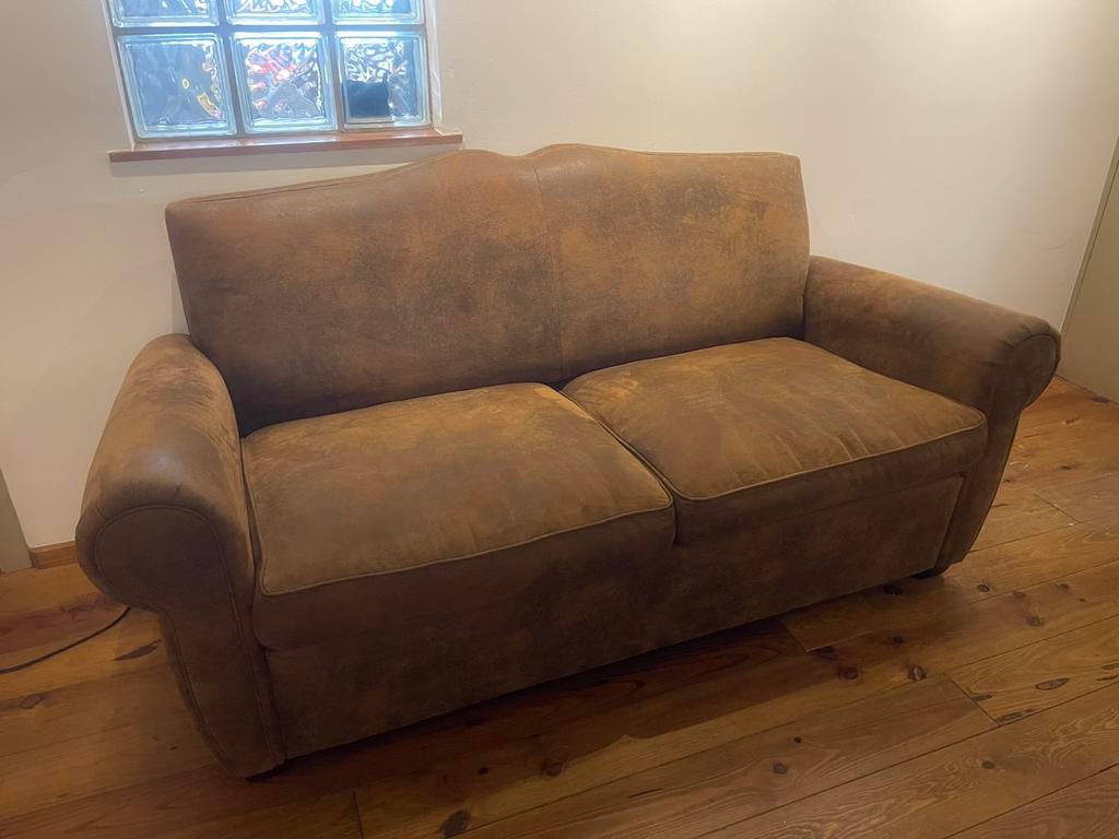 Canapé maison du monde en suédine, Maison & Meubles, Enlèvement, Comme neuf