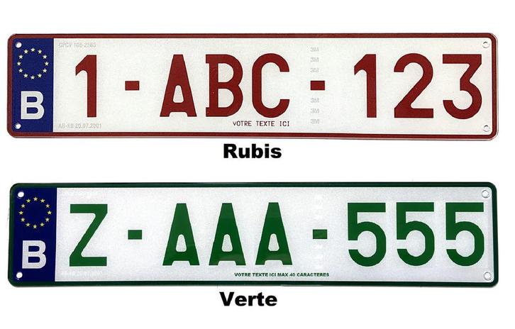 Plaque immatriculation PLEXI texte inférieur, Autos : Divers, Tuning & Styling, Enlèvement ou Envoi