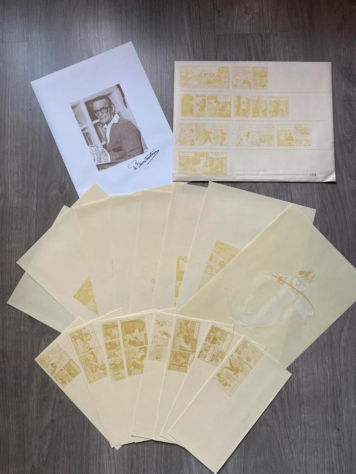 Willy vandersteen gesigneerd envelop briefpapier, Verzamelen, Stripfiguren, Zo goed als nieuw, Gebruiksvoorwerp, Suske en Wiske