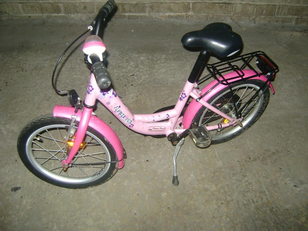 KINDERFIETS, Ophalen, Zo goed als nieuw, 16 inch, Handrem