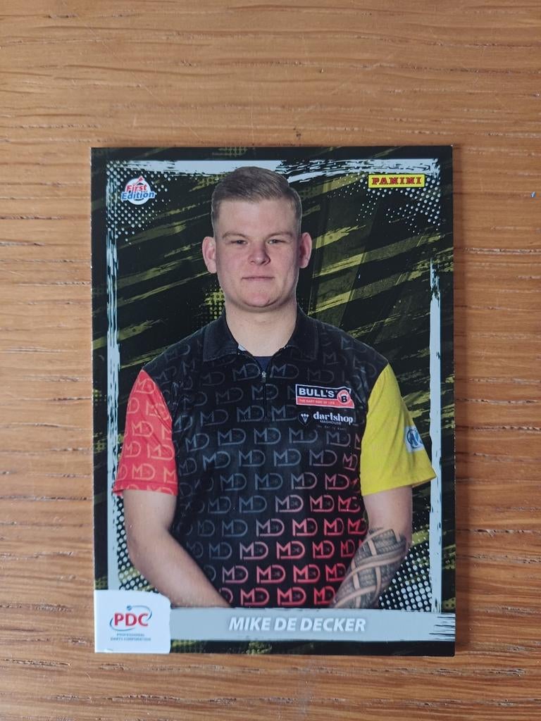 Panini card Mike "The Real Deal" De Decker PDC 2024/2025, Verzenden