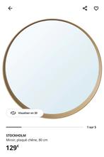 STOCKHOLM Miroir, plaqué chêne, 80 cm, Enlèvement