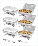 TE HUUR: chaffing dish & popcornmachine, Ophalen, Zo goed als nieuw