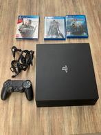 PS4 Pro 1TB + 1 Controller + 3 Games, Games en Spelcomputers, Spelcomputers | Sony PlayStation 4, Ophalen, Zo goed als nieuw, 1 TB