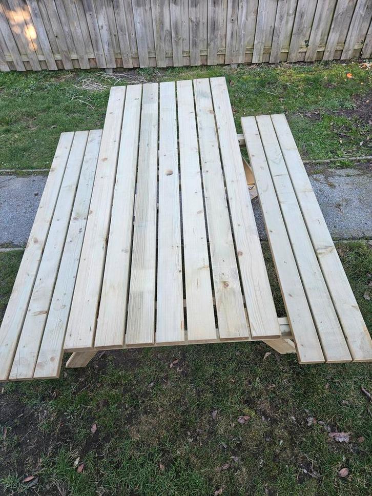 Nu Promo nieuwe picknicktafels geïmpregneerd in Houthalen, Tuin en Terras, Picknicktafels, Ophalen