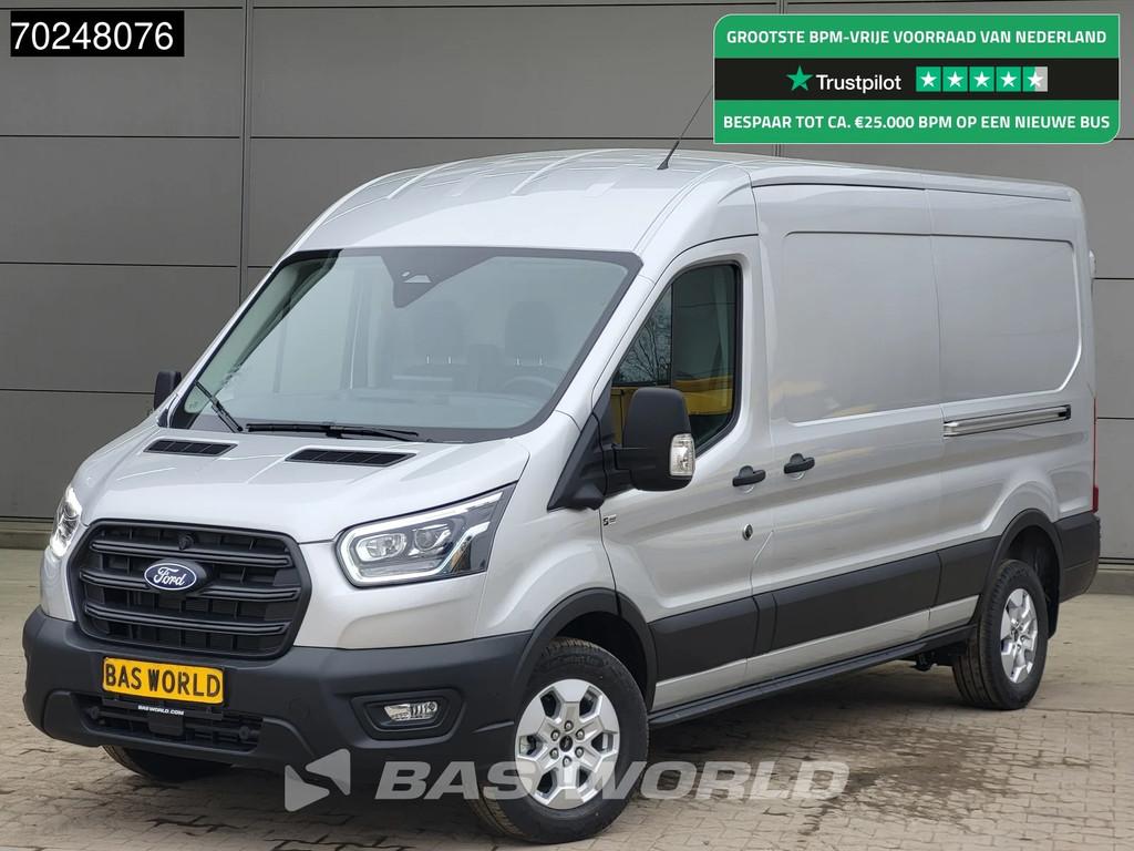 Ford Transit 165pk BPM VRIJ! Automaat 2025 model Dubbele sch, Auto's, Bestelwagens en Lichte vracht, Automaat, Stof, 1995 cc, 4 cilinders
