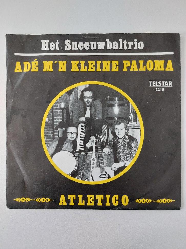 Het Sneeuwbaltrio - Adé M'n Kleine Paloma (1976), CD & DVD, Vinyles Singles, Single, En néerlandais, Enlèvement ou Envoi
