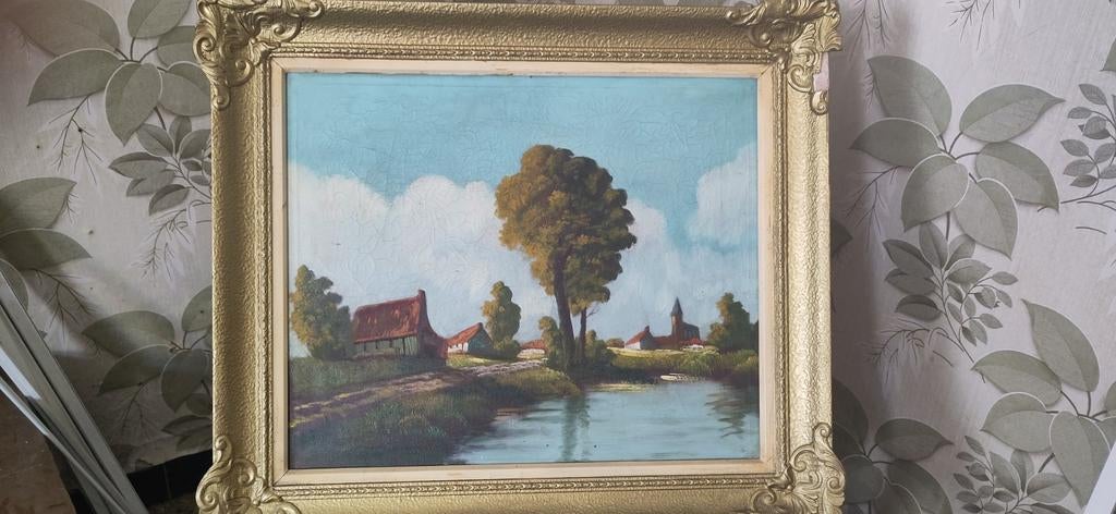 Tableau paysage de campagne, Enlèvement