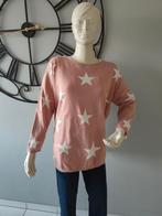 Roze trui met witte sterren., Kleding | Dames, Truien en Vesten, Rainbow, Maat 46/48 (XL) of groter, Ophalen of Verzenden, Zo goed als nieuw