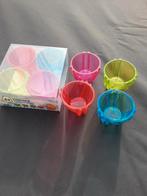 8 kleurrijke eierdopjes, Huis en Inrichting, Keuken | Servies, Ophalen