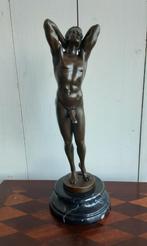 " Naakte man" - Nick, Antiek en Kunst, Kunst | Beelden en Houtsnijwerken, Ophalen, Brons, 20 - 50 cm, Beeld