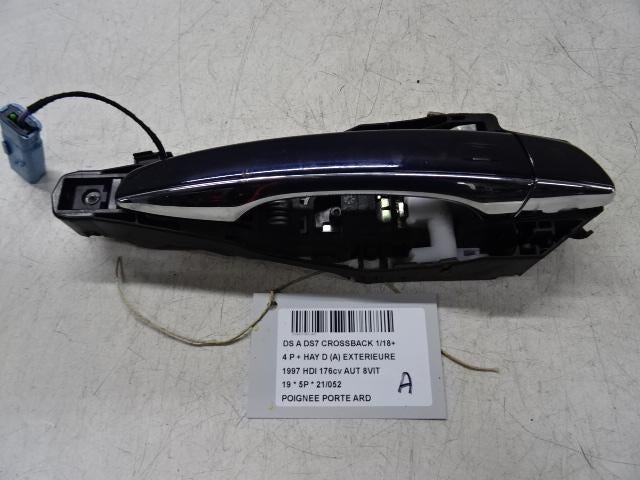 POIGNEE EXTERIEURE ARRIÈRE DROITE DS DS 7 Crossback, Utilisé, Arrière, Autres marques automobiles