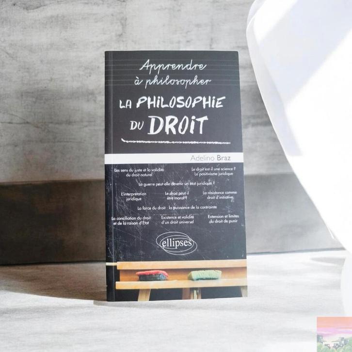 La Philosophie du Droit - Adelino Braz (Ed. Ellipses), Livres, Philosophie, Comme neuf, Enlèvement ou Envoi