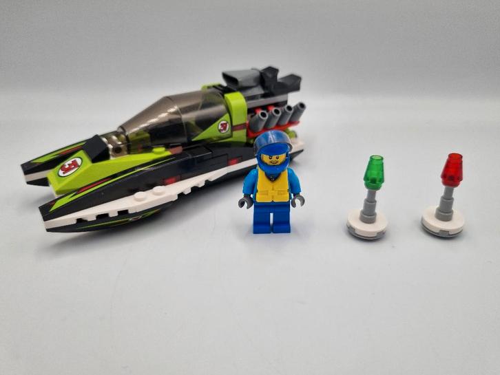 Lego City 60114 Race Boat, Kinderen en Baby's, Speelgoed | Duplo en Lego, Zo goed als nieuw, Lego, Complete set, Ophalen