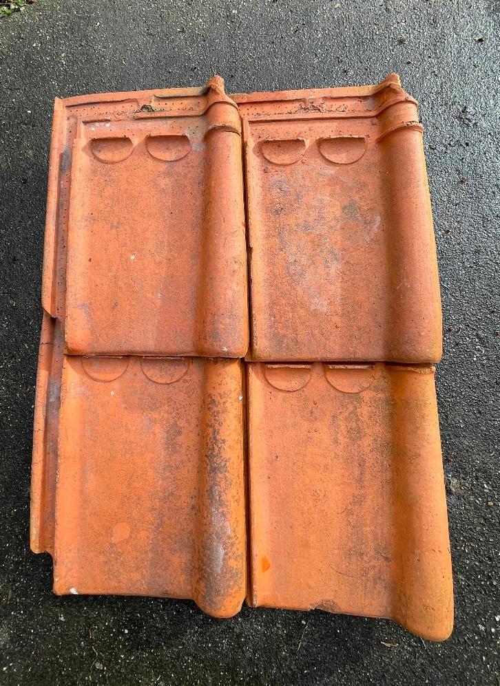 Pottelberg Courtrai dakpannen, Doe-het-zelf en Bouw, Dakpannen en Dakbedekking, Gebruikt, Dakpannen, Steen of Klei, Rood, 15 m² of meer