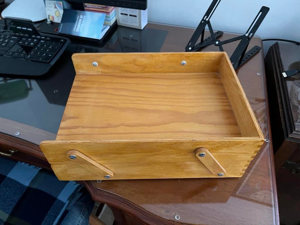 Bureau Papierkist, Huis en Inrichting, Woonaccessoires | Kisten, Ophalen, Zo goed als nieuw