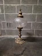 Ancienne lampe en laiton globe boule vintage Années 60, Enlèvement