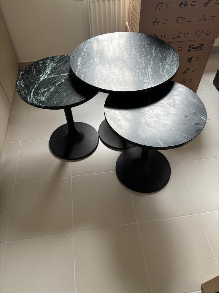 Bijzettafelset Juntoo, Overige materialen, Rond, Nieuw, Ophalen