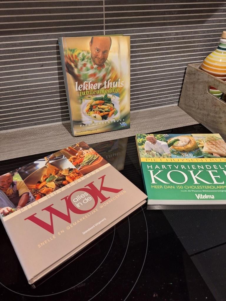 3 kookboeken Piet Huysentruyt, Ophalen