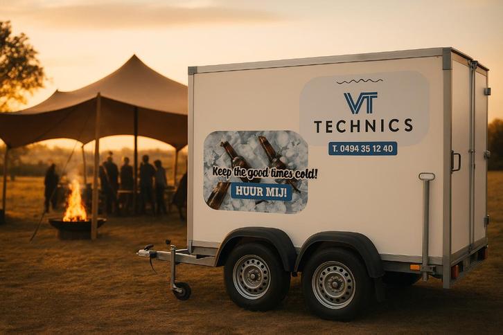 koelwagen te huur, Hobby & Loisirs créatifs, Articles de fête | Location, Neuf, Enlèvement