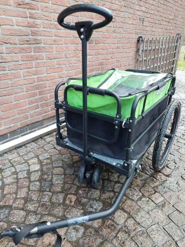 fietskar, Fietsen en Brommers, Fietsaccessoires | Aanhangwagens en Karren, Gebruikt, Bagagekar, 20 tot 40 kg, Opvouwbaar, Ophalen
