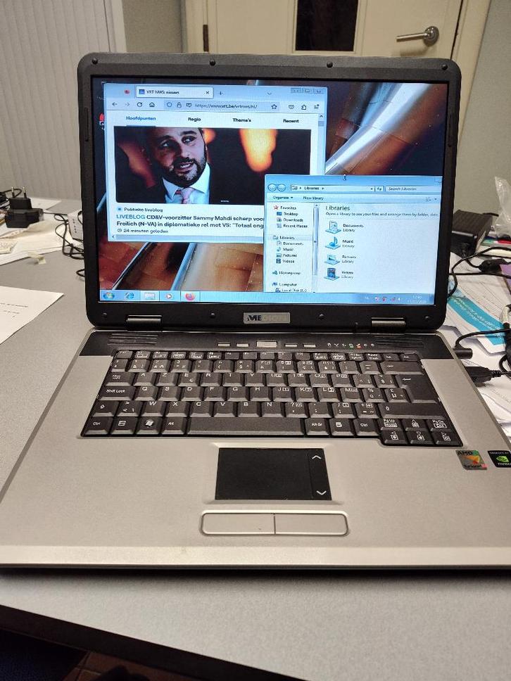 Laptop Medion 98300, Computers en Software, Windows Laptops, Gebruikt, 15 inch, HDD, Minder dan 2 Ghz, Minder dan 4 GB, Azerty