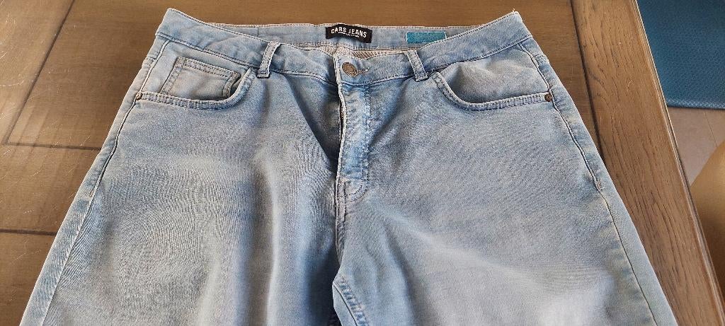 Korte jeansbroek, Ophalen, Maat 52/54 (L), Blauw, Zo goed als nieuw