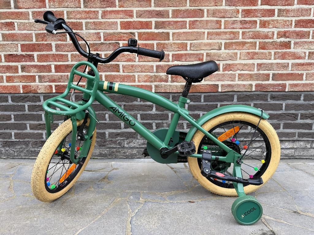 Jongensfiets Amigo 2Cool 16 inch groen (4-6j), Ophalen, Zo goed als nieuw, 16 inch
