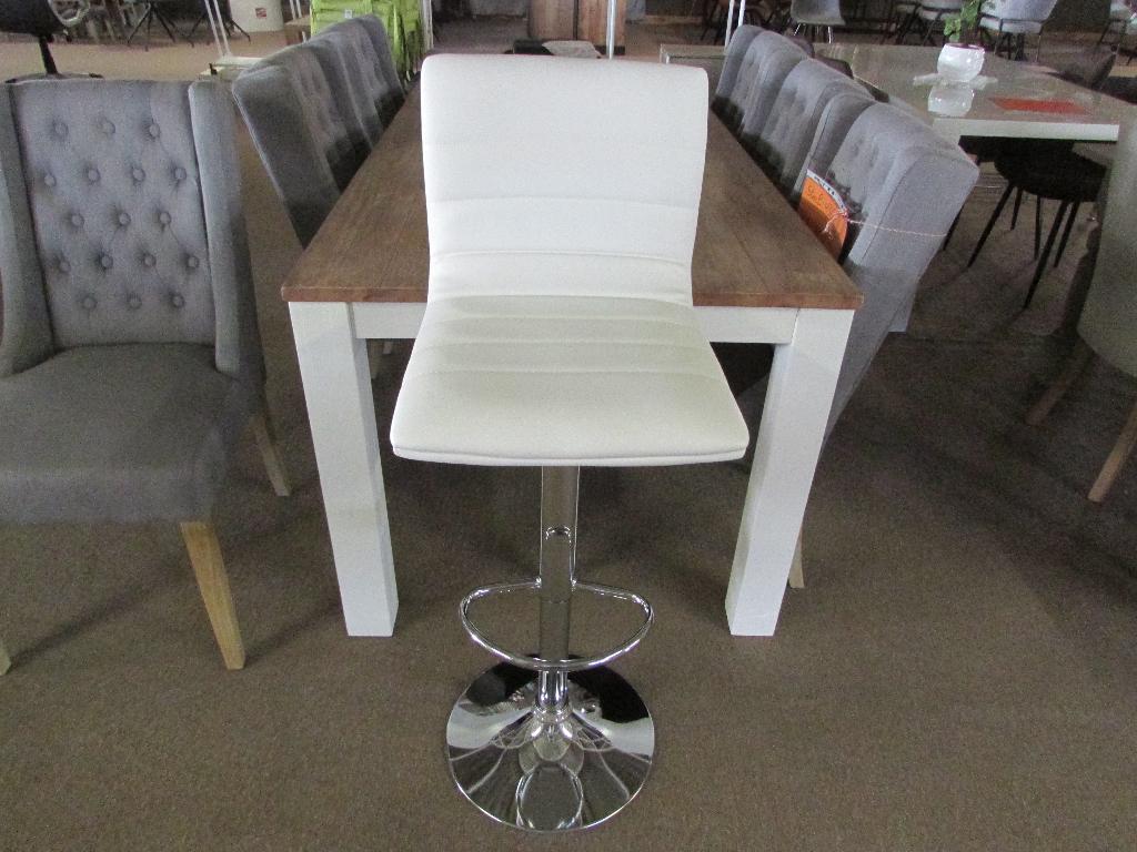 Nieuw barkruk kleur wit 40 euro per stuk p.u., 5 krukken of meer, Ophalen, Nieuw, In hoogte verstelbaar