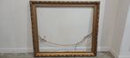 Cadre baroque en bois doré à la feuille 72x62 (intérieur), Enlèvement, Utilisé, Bois