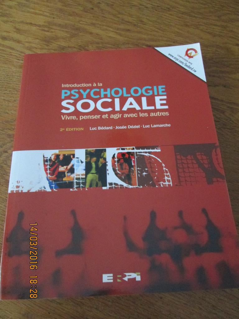 Livre. Psychologie sociale, introduction., Livres, Enlèvement, Neuf, Psychologie sociale