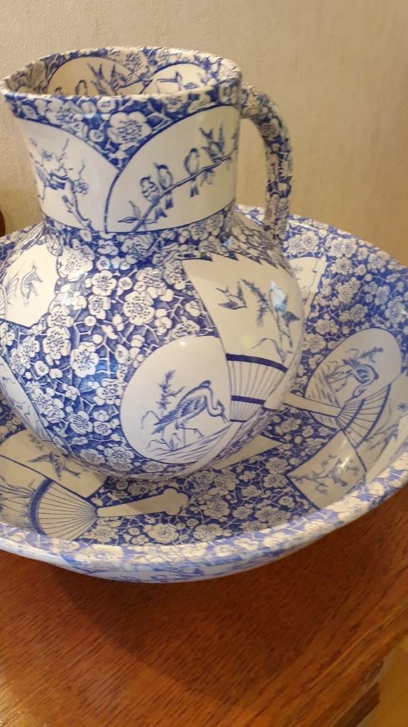 UNIEK STUK - Petrus REGOUT – Kan en kom, decor “Alla”, Ophalen