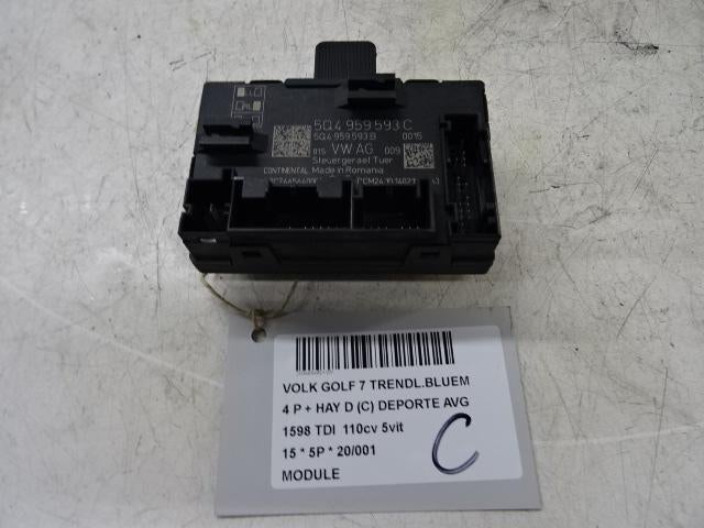 UNITE ELECTRONIQUE Volkswagen Golf VII (AUA) (5Q4959593C), Utilisé, Volkswagen