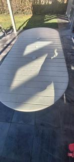 Tuin tafel, Ophalen, Gebruikt, Ovaal, Kunststof