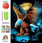 nr 8 Diamond Painting roofvogel 50x40cm (vierkant), Ophalen of Verzenden, Nieuw, Knutselwerk