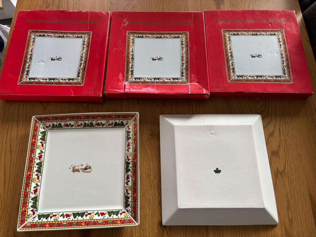 Kerstborden 7 stuks, Ophalen, Nieuw, Overige stijlen, Bord(en)