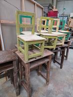 School bankjes en stoeltjes, Ophalen