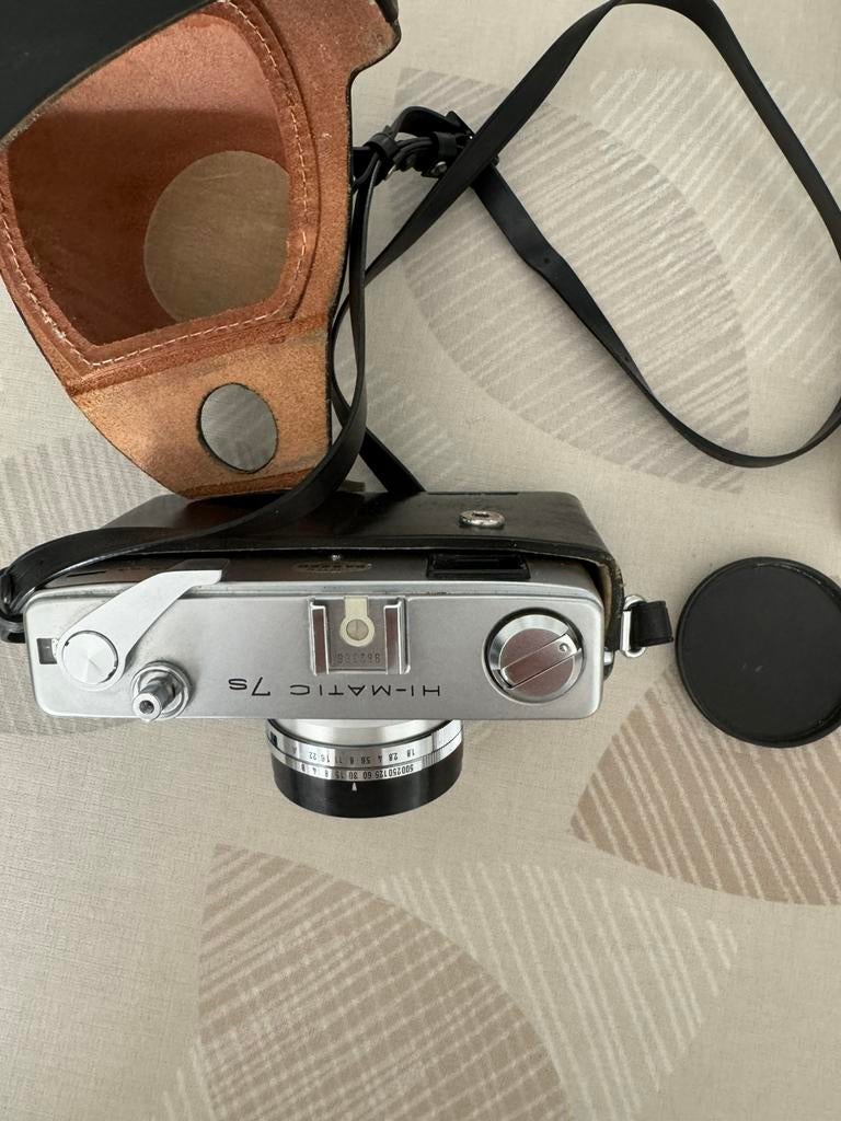 Minolta fototoestel met etui en flitslamp, Ophalen, Gebruikt, Minolta