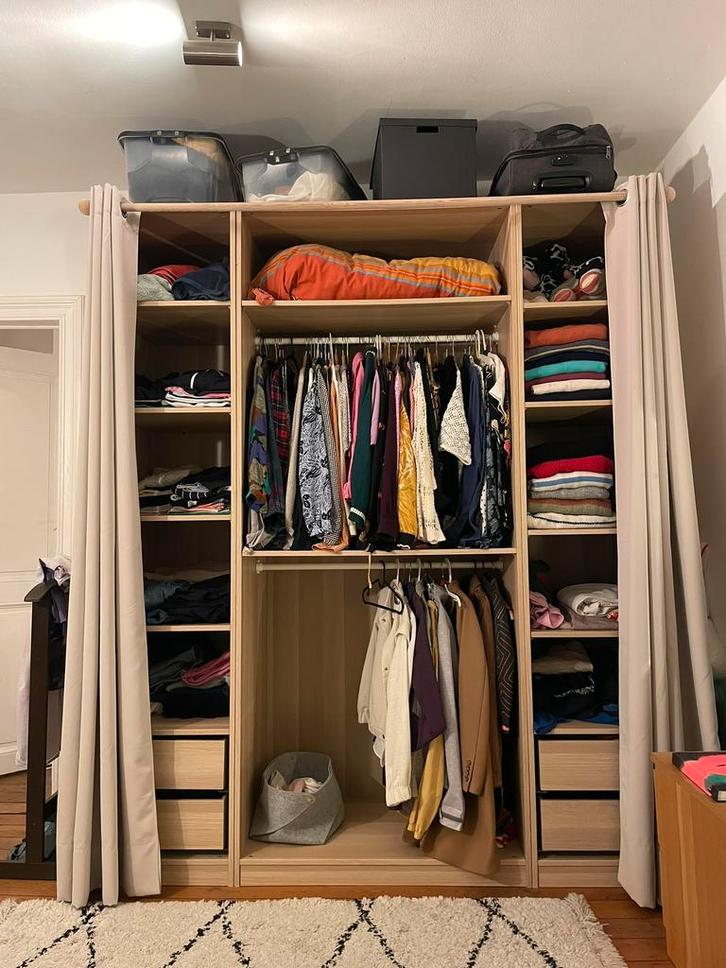 Penderie/dressing pax, Huis en Inrichting, Kasten | Kleerkasten, Zo goed als nieuw, 200 cm of meer, 150 tot 200 cm, 50 tot 75 cm