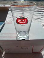 Stella Artois glas - boerekes met gouden rand - 6 stuks, Verzamelen, Biermerken, Ophalen, Stella Artois