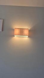 Lampe murale avec abat-jour en tissu, 2 x E27, Enlèvement ou Envoi, Utilisé, Tissus