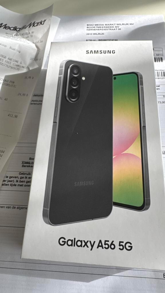 Samsung A56 5G  128GB NIEUW met factuur, Telecommunicatie, Mobiele telefoons | Samsung, Nieuw, Galaxy A, 128 GB, Android OS, Ophalen