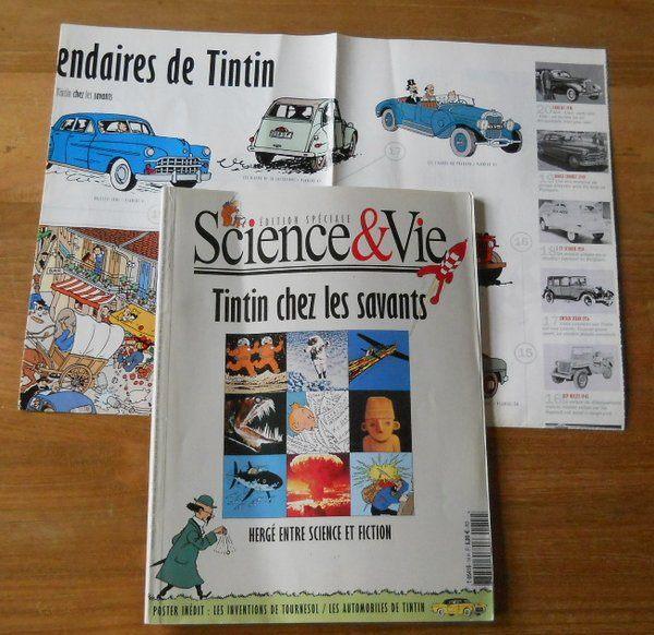 Tintin chez les savants  -  Edition spéciale de Science&Vie, Enlèvement ou Envoi, Tintin, Utilisé, Livre ou Jeu
