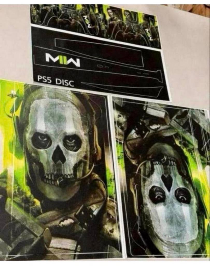 Sony Ps5 Playstation 5 STICKER set MWII Modern warfare cover, Ophalen of Verzenden, Nieuw, Overige typen, PlayStation 5
