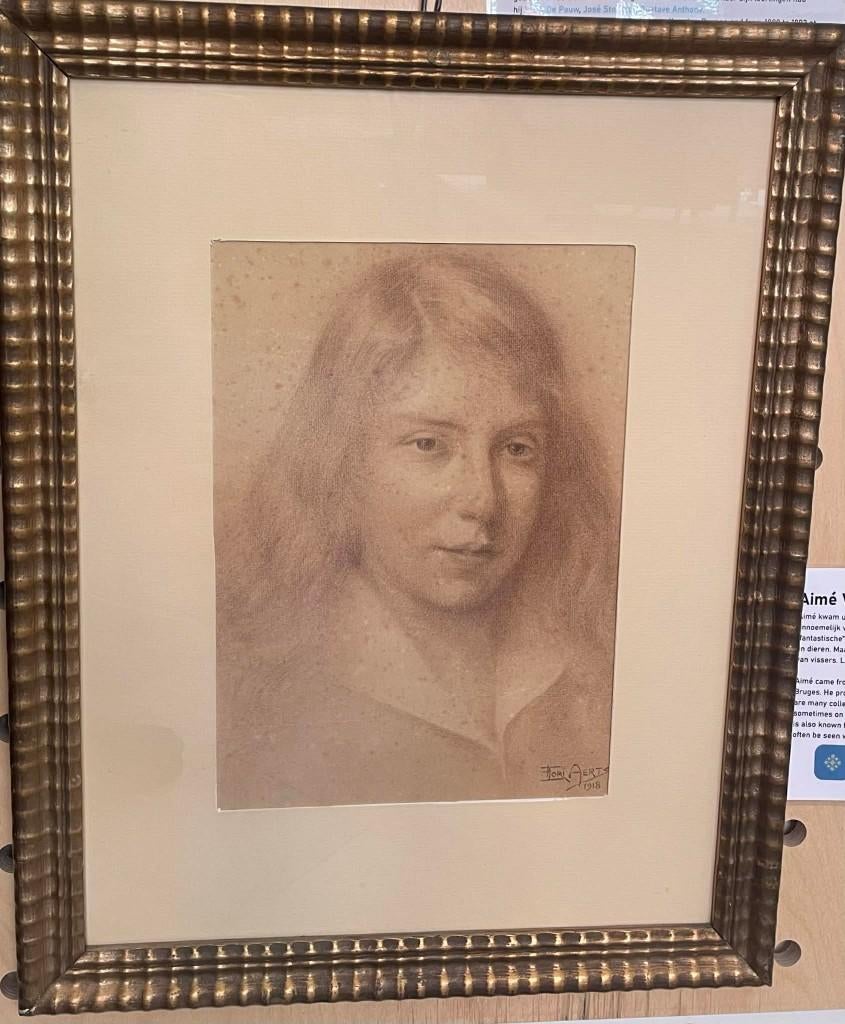 Florimond Aerts (1877-1934) Peinture de portrait, Antiquités & Art, Enlèvement