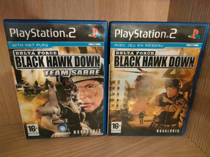 Pack Delta Force Black Hawk Down + Team Sabre - Ps2, Games en Spelcomputers, Games | Sony PlayStation 2