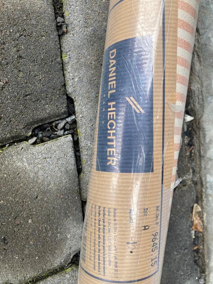 Behangpapier gestreept  roze wit, Maison & Meubles, Ameublement | Papier peint, Enlèvement