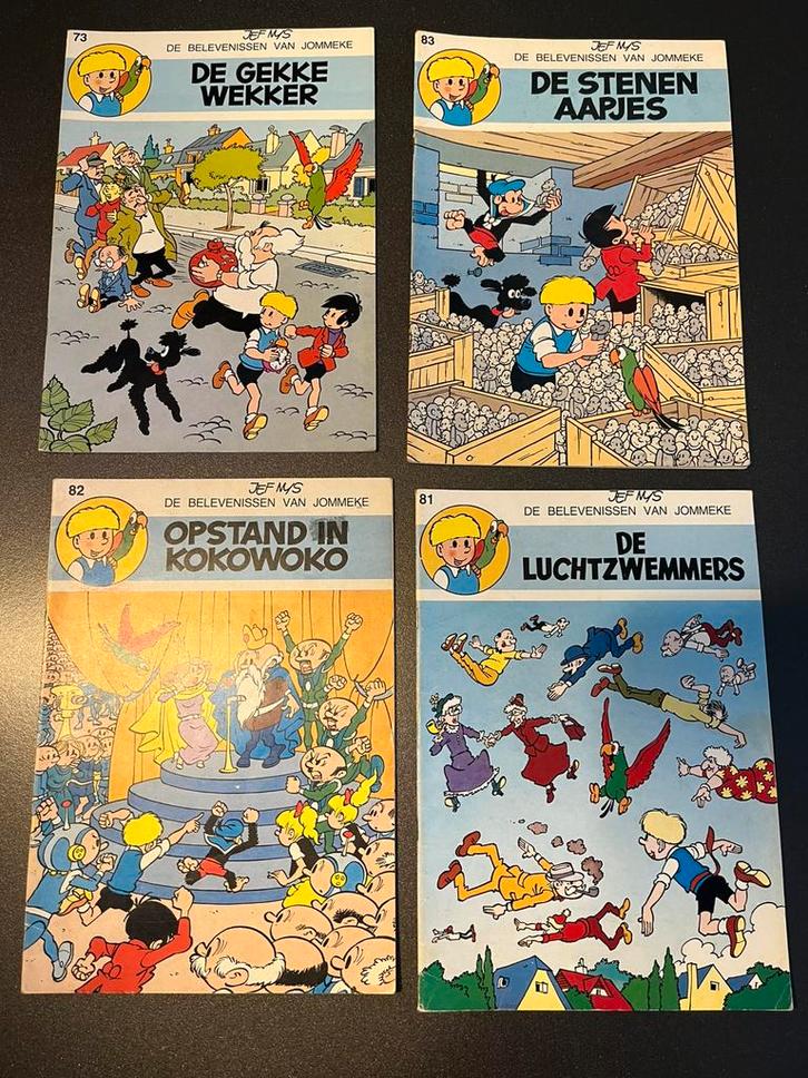 4x Jommeke Strips (Zwart-Wit) - Nrs 73, 81, 82, 83, Boeken, Strips | Comics, Zo goed als nieuw, Ophalen