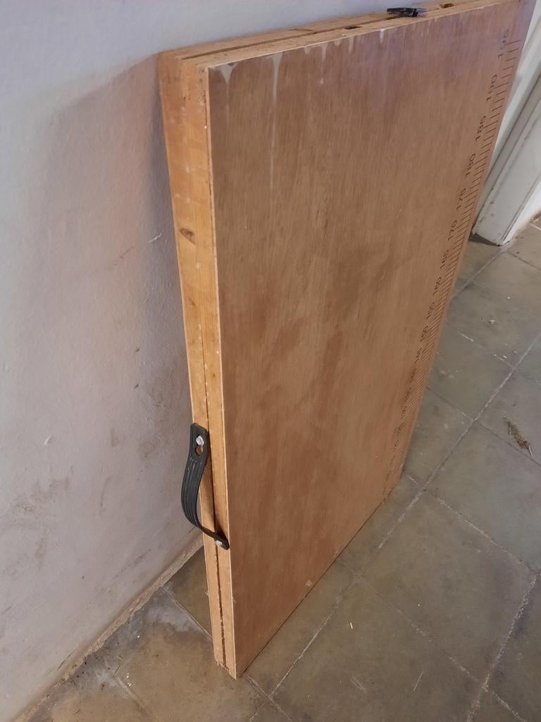 Table à tapisser en bois avec poignée pour le transport, Enlèvement, Bois